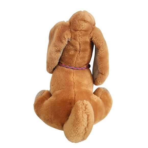 Vintage Ganz Baby Wrinkles Dog Puppy Collar Tag Plush Brown Stuffed 1981 - Picture 3 of 11